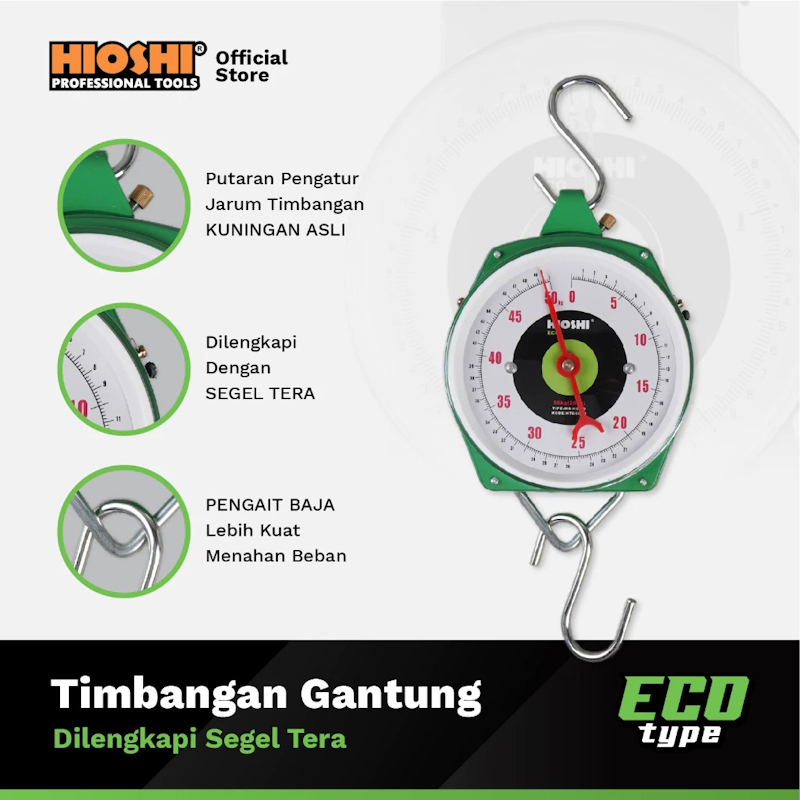 Hioshi Timbangan Gantung Eco 150 kg 2