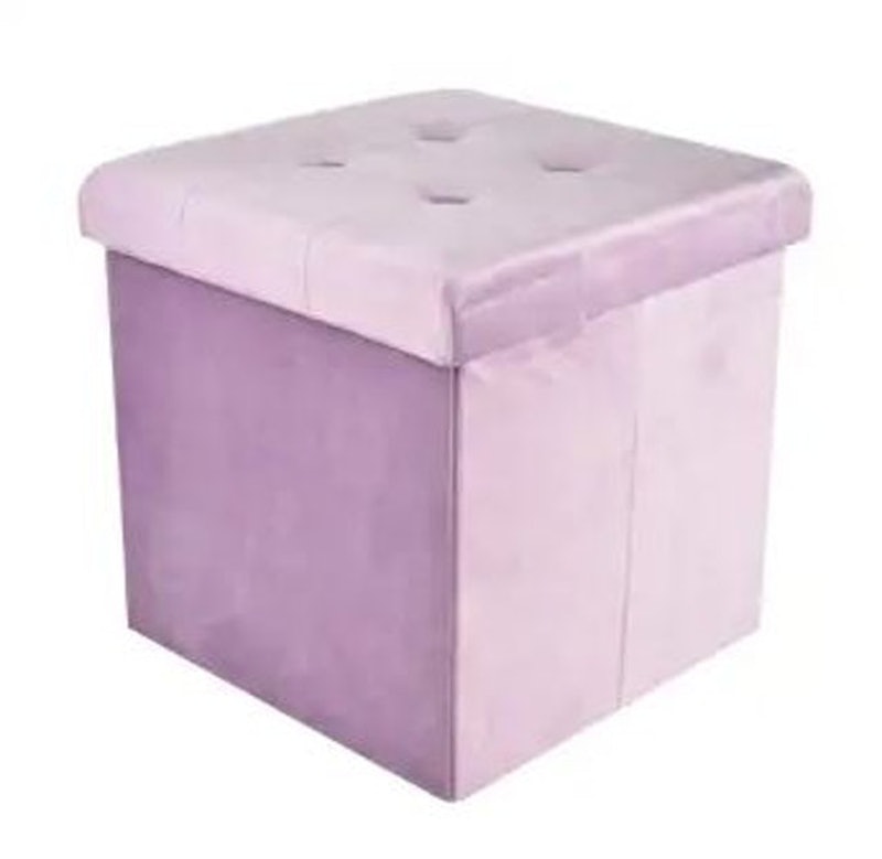 VELVET OTTO FOLDABLE STORAGE LILAC 1