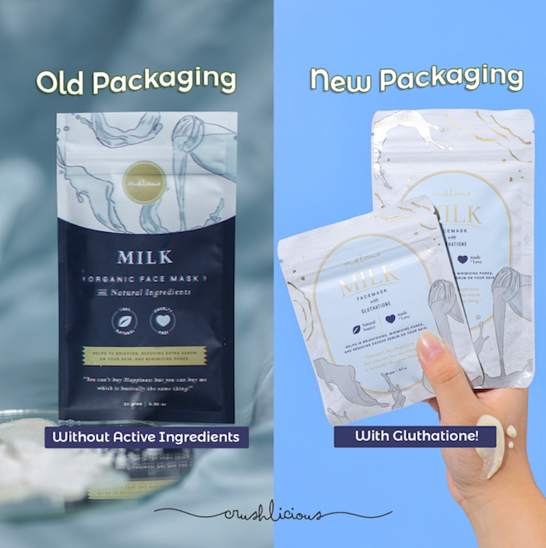 Milk Face Mask with Gluthatione 2