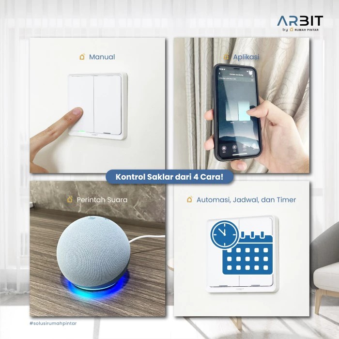 ARBIT Smart Zigbee 2 Gang Switch 3