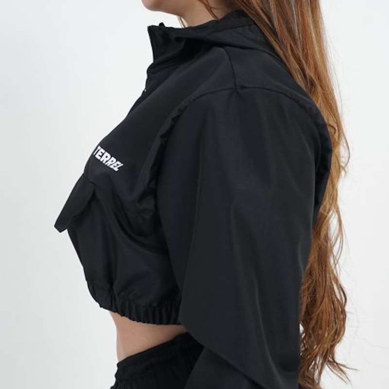 Basic Crop Jacket Black 2