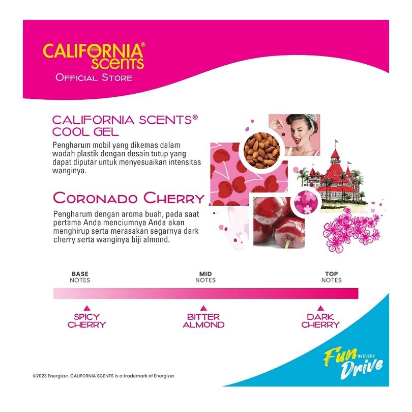 Energizer Holdings California Scents Cool Gel Coronado Cherry