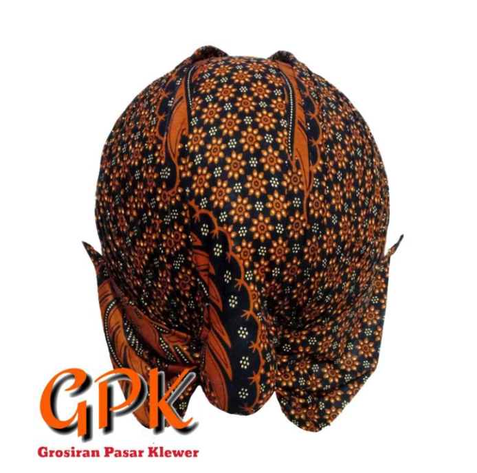 Grosir Pasar Klewer Blangkon Jogja Jebeh Lipat Dewasa Batik Sogan Motif Truntum