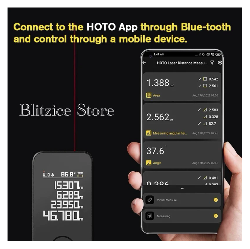  HOTO Smart Laser Measure