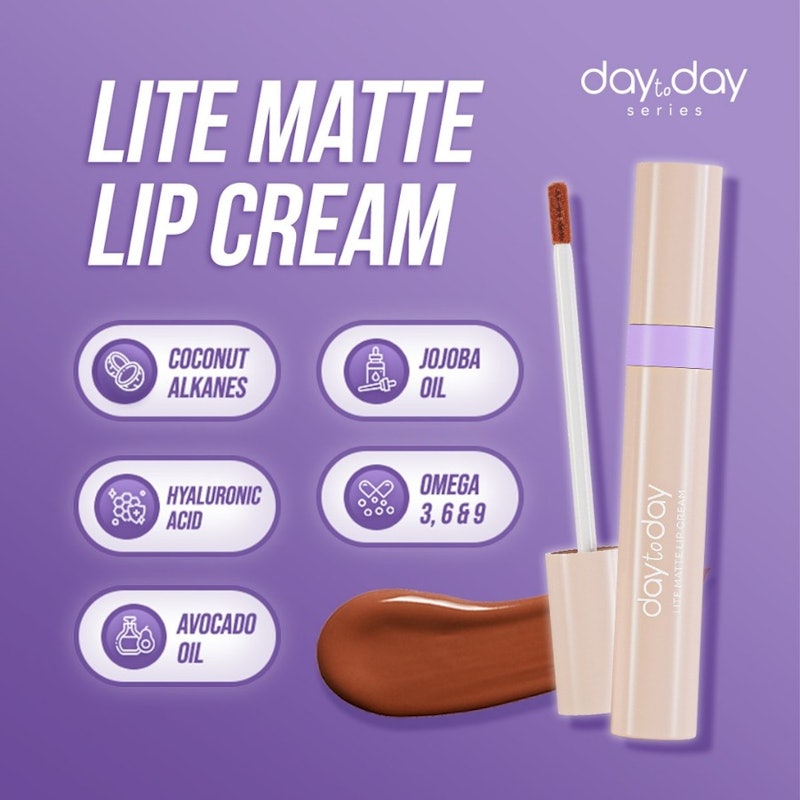 Day To Day Lite Matte Lip Cream (02 Cherish) 3