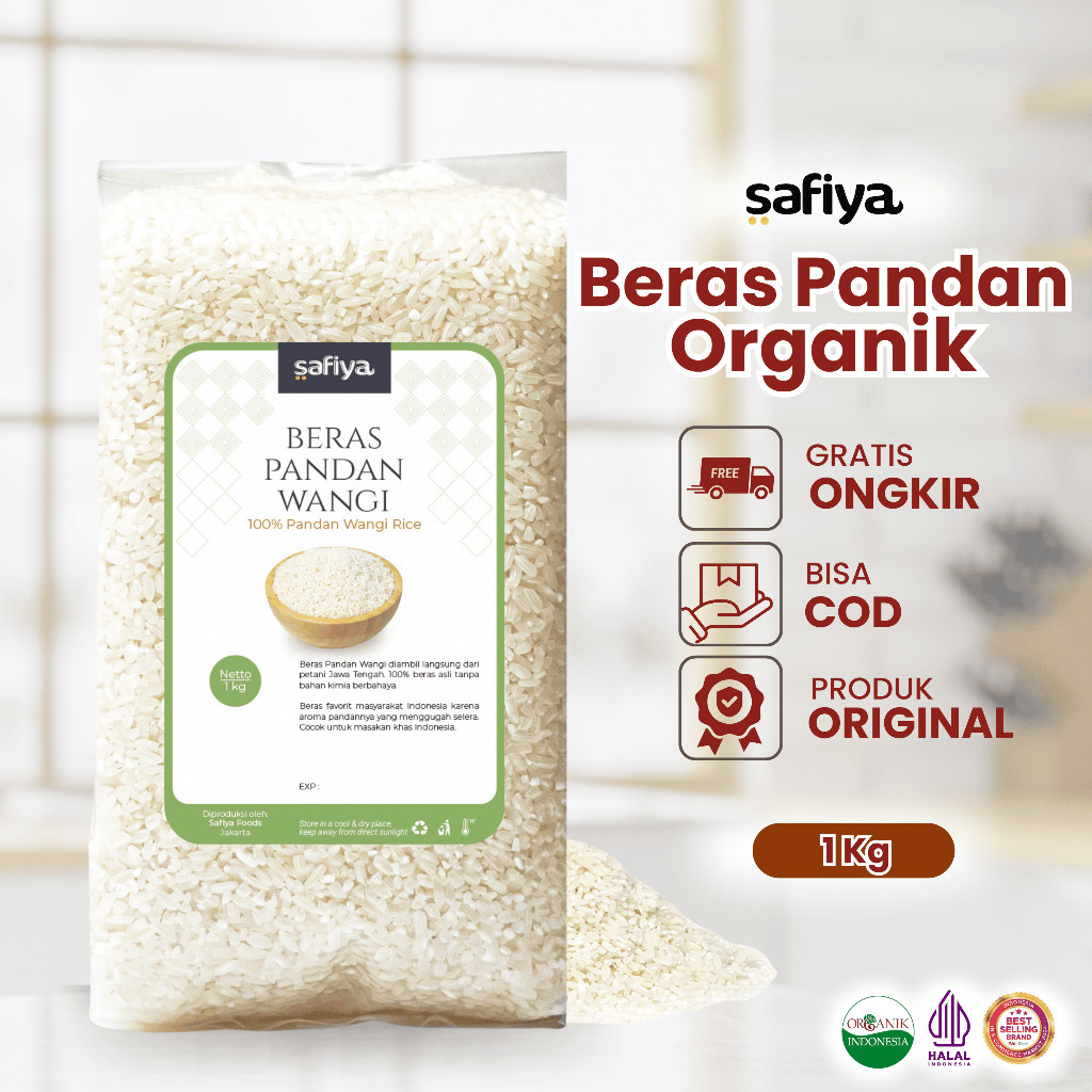 Safiya Foods Safiya Beras Pandan Wangi 1 kg