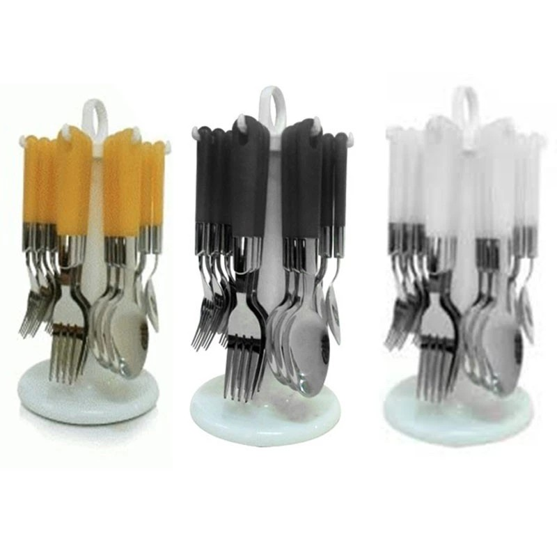Oxone Sendok Garpu Makan Set 24 Pcs Stainless Steel 5