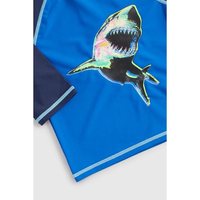 Mothercare Shark Sunsafe Rash Vest and Shorts UPF50+ 2