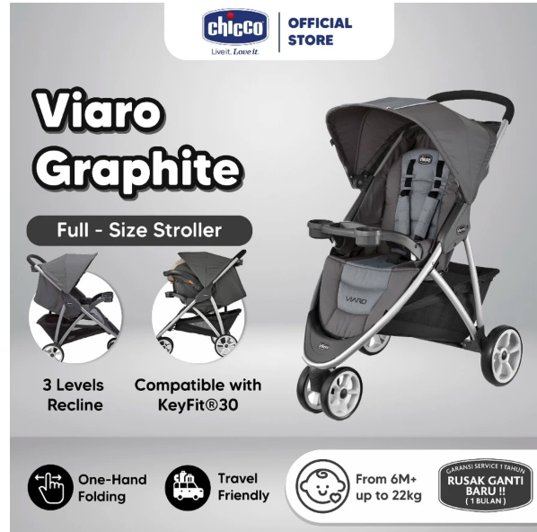 Chicco Chicco Stroller Viaro Graphite
