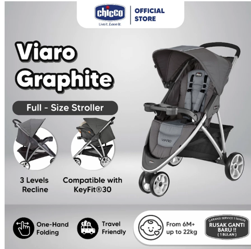Chicco Stroller Viaro Graphite 2