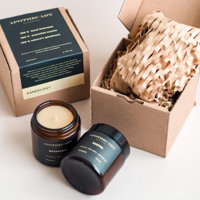 Apothecary Beeswax Candles / Lilin Aromaterapi Beeswax