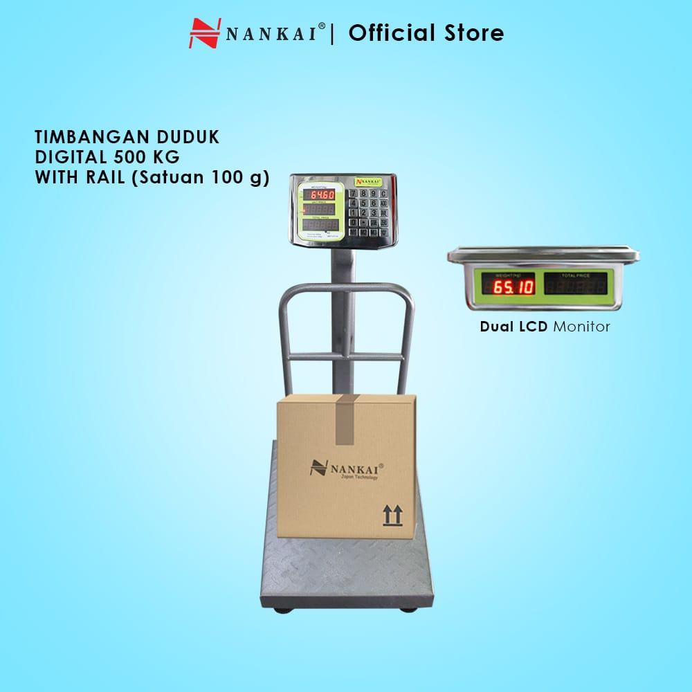 Rohartindo Nusantara Luas  Nankai Timbangan Duduk Digital 500 kg 