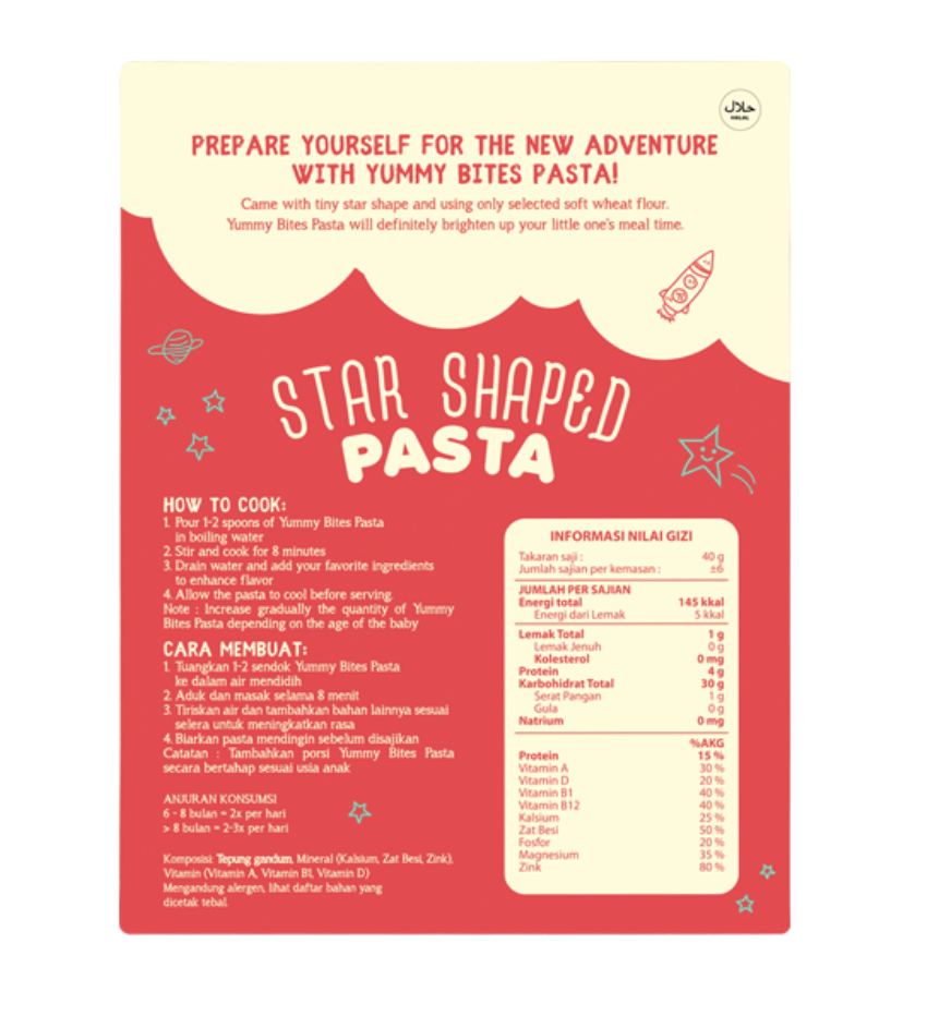 Star Shaped Pasta