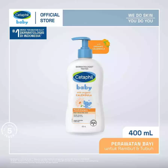 Galderma Cetaphil Baby Wash & Shampoo with Organic Calendula