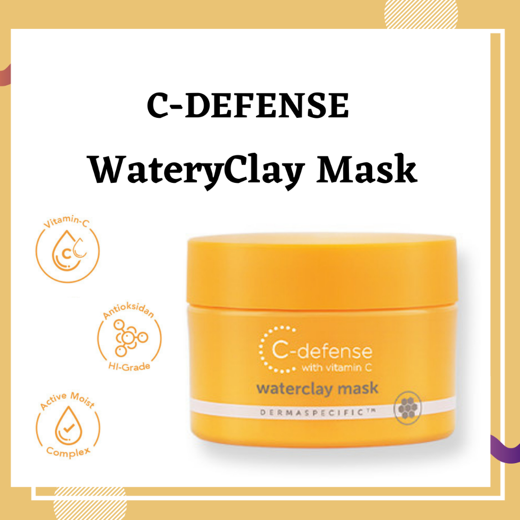 Wardah C-Defense Waterclay Mask