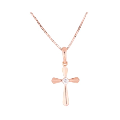 Kimberly Jewellery Liontin Salib Berlian + Kalung Emas ｜ KPD585897