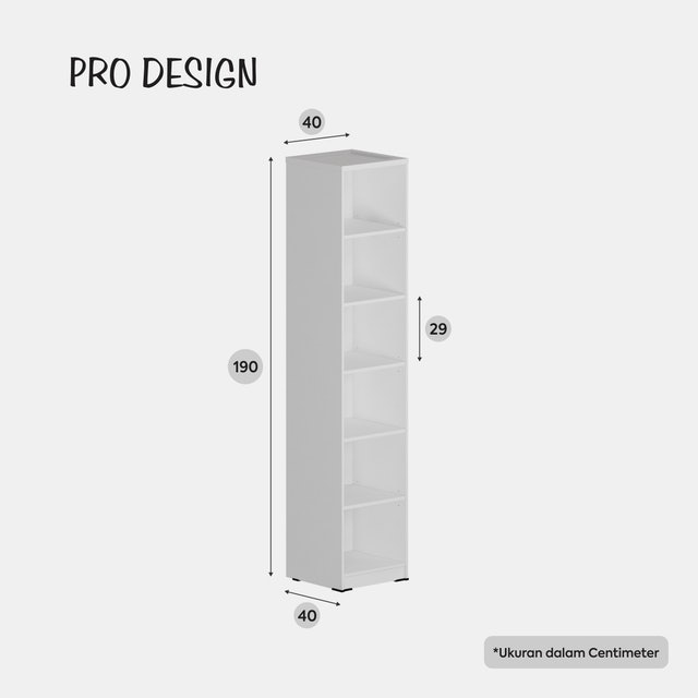 Pro Design Yuka Rak Buku