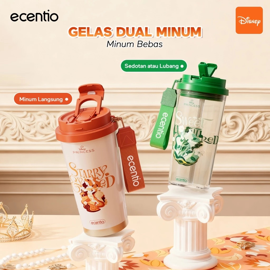 Dawey Etech Indonesia ecentio Tumbler Disney Princess Snow White 580ml