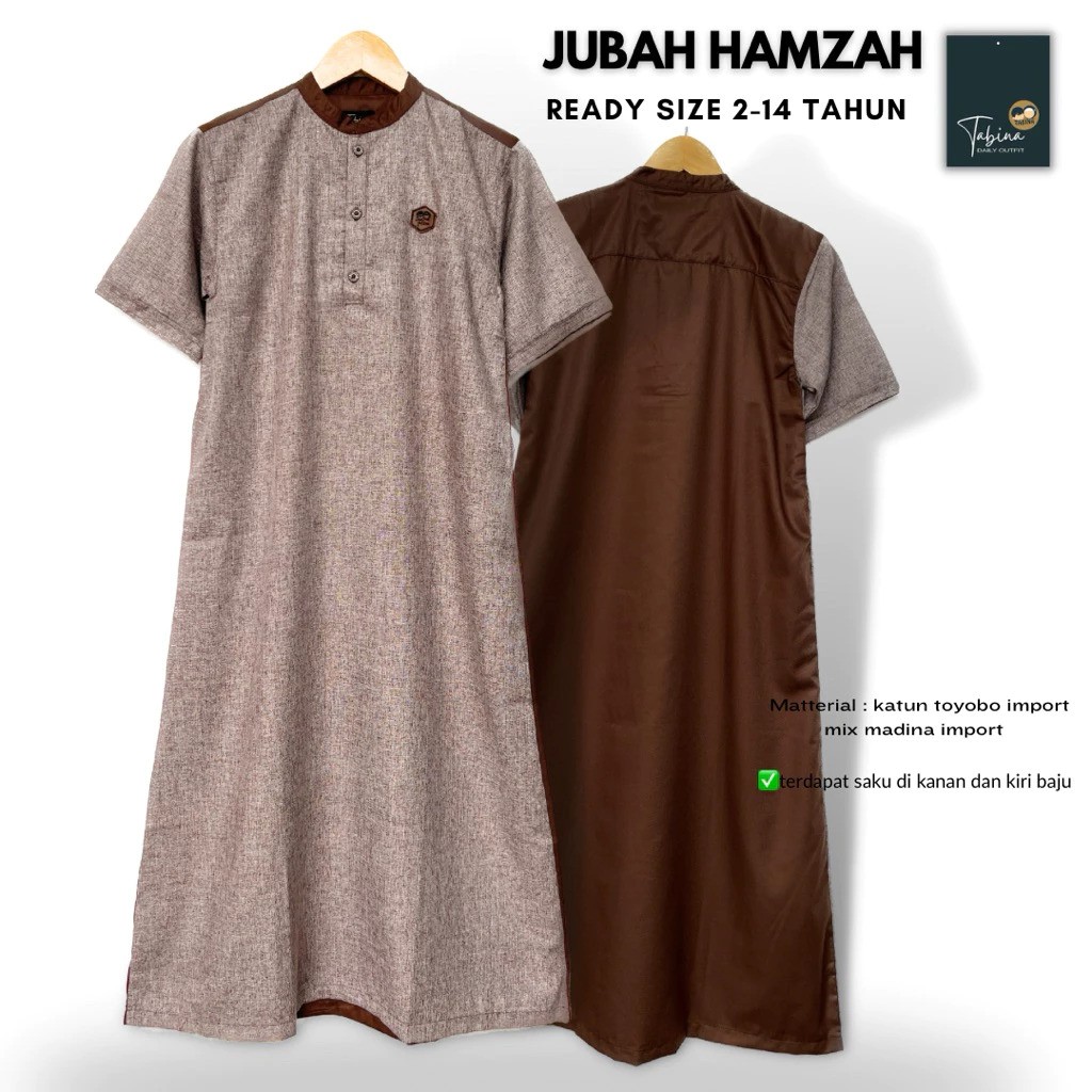 Tabina Tabina Jubah Gamis Anak Laki Laki dan Remaja Seri Hamzah