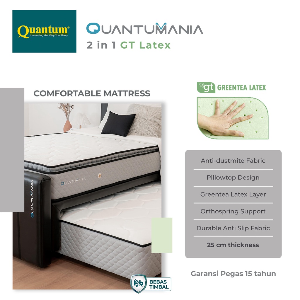 Quantum Tosan Internasional Quantumania 2 in 1 Greentea Latex