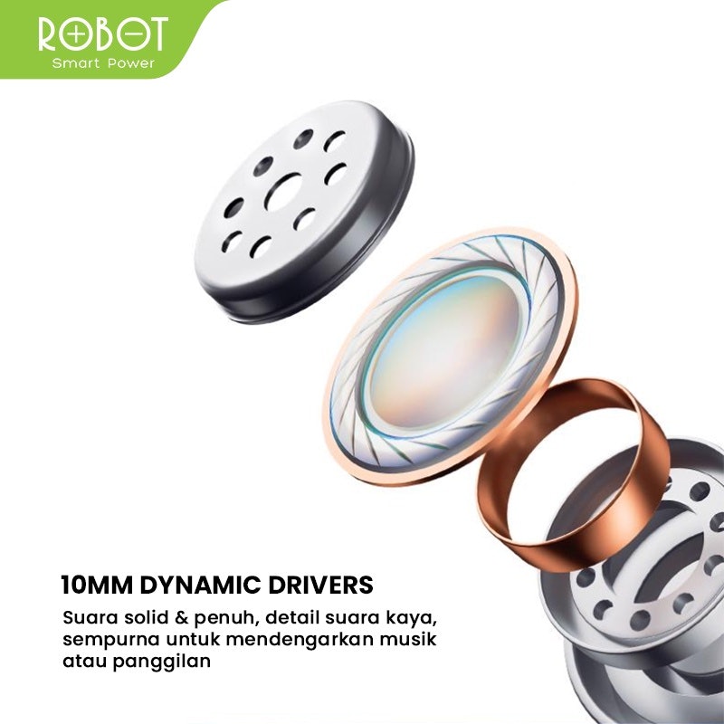 ROBOT Bluetooth Earphone 5