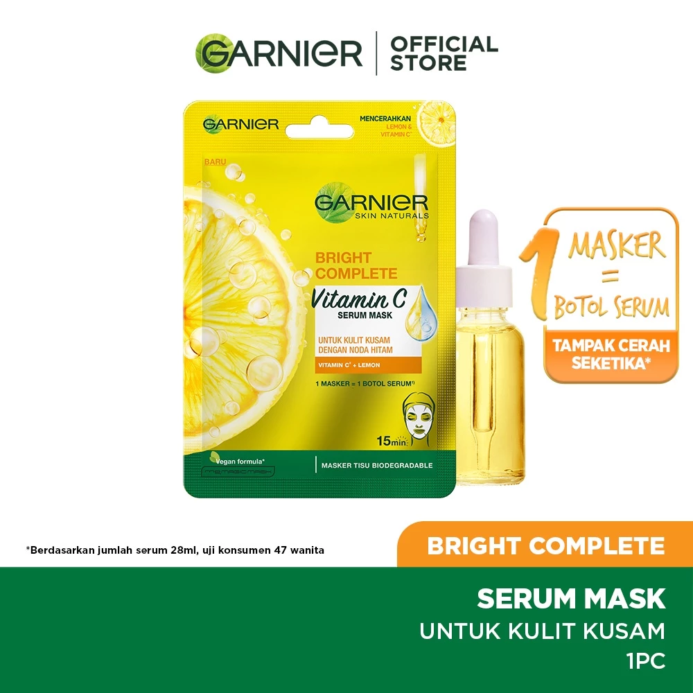GARNIER Bright Complete Vitamin C Serum Sheet Mask 2