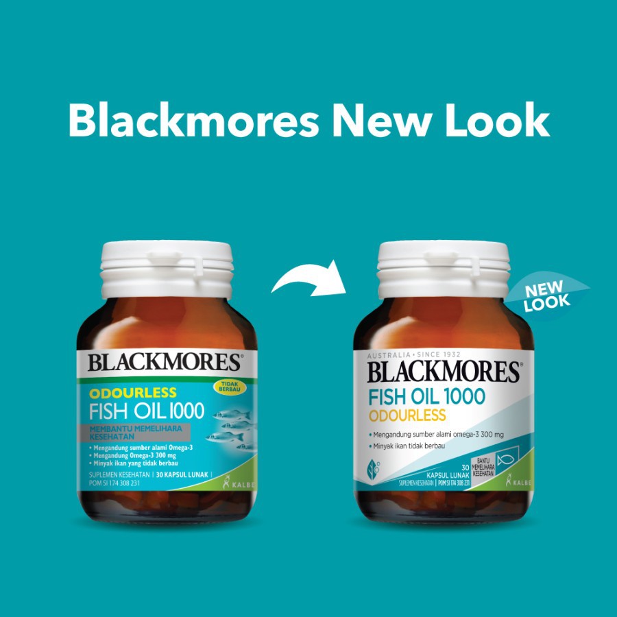 BLACKMORES Fish Oil 1000 Odourless 