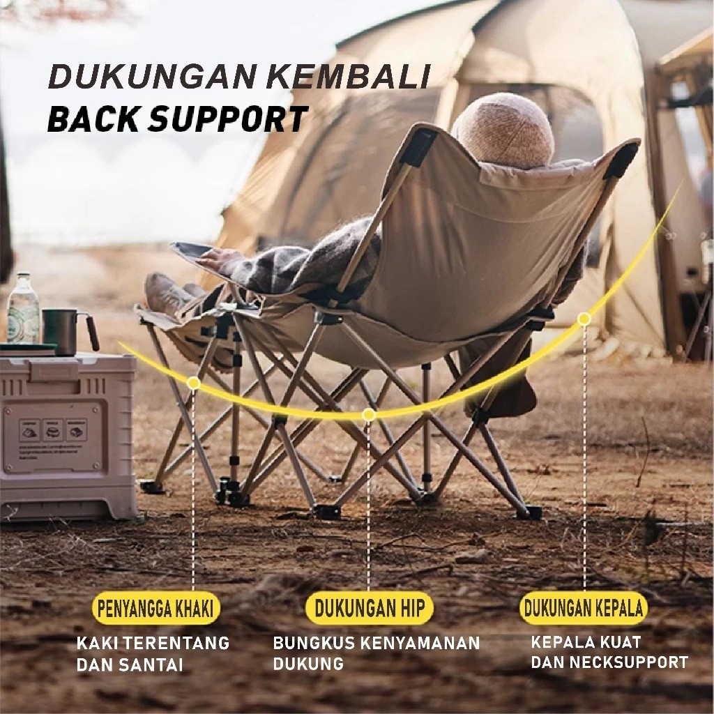  WTHB Outdoor Kursi Lipat Outdoor Portabel