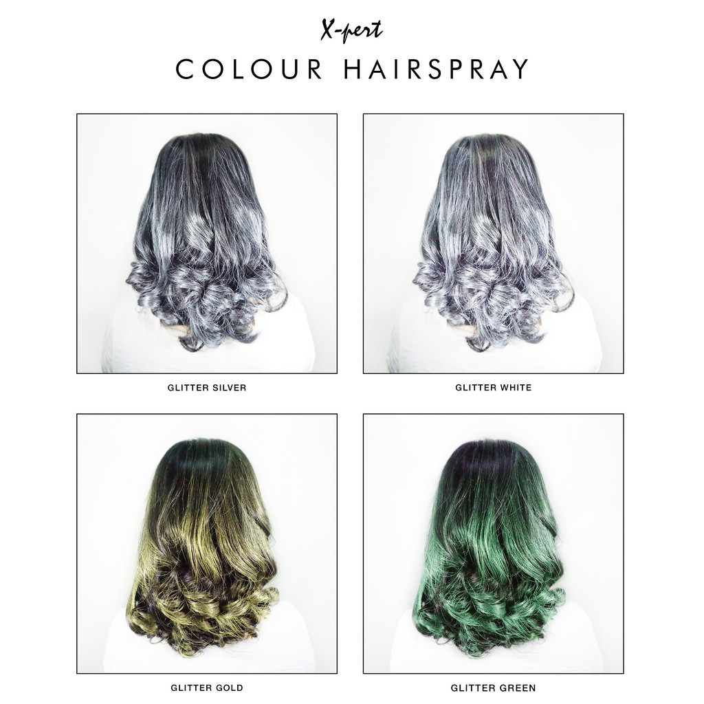 Eskol Surya Anugerah X-Pert Colour Hair Spray Glitter Silver