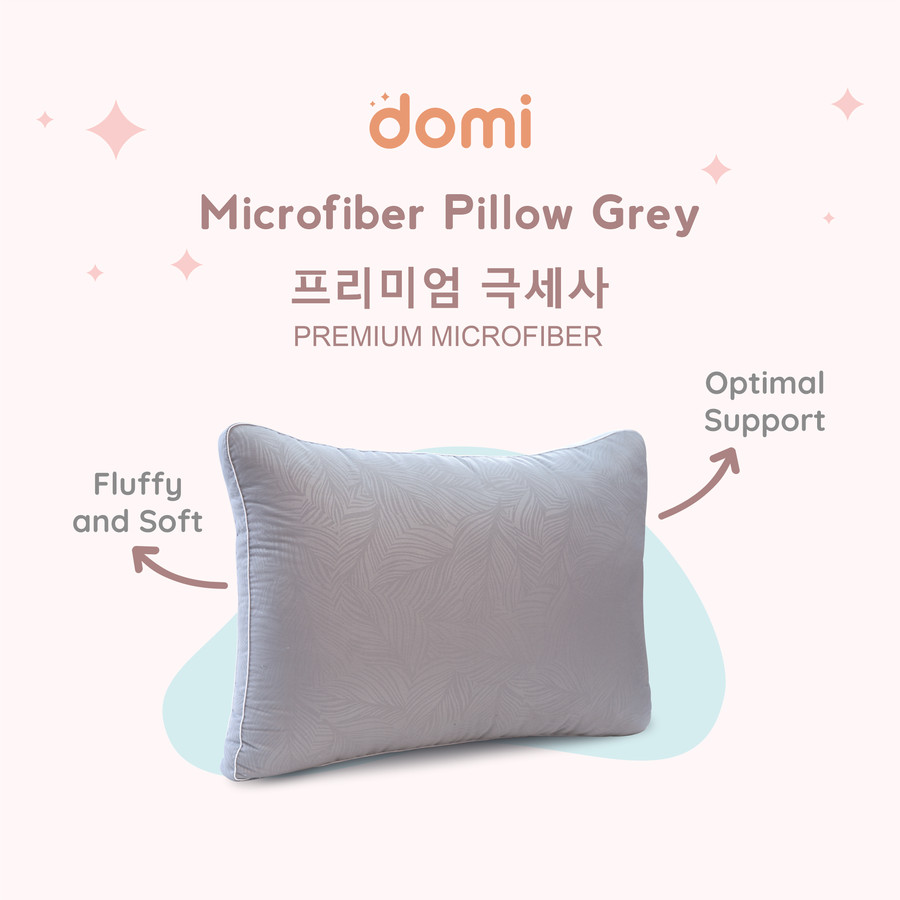 Quantum Tosan Internasional Domi Microfiber Pillow Grey