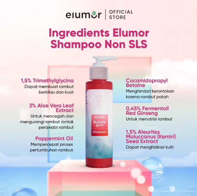 Inovasi Teknologi Kosmetika Elumor Bubblegum Shampoo