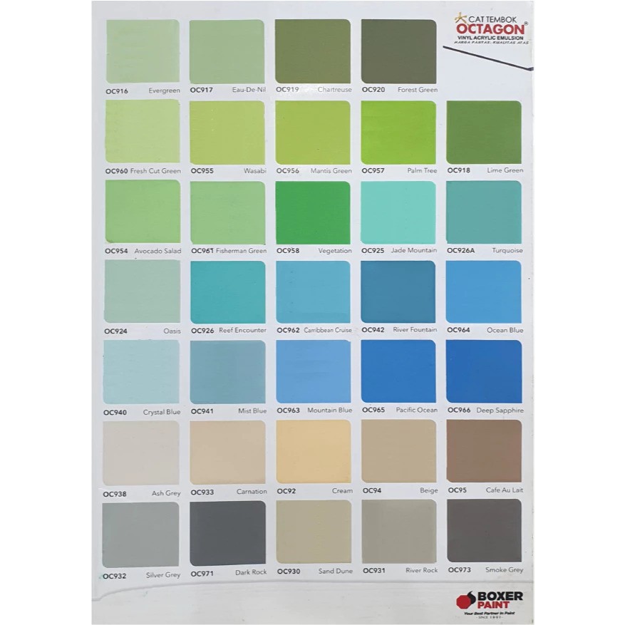 Boxer Paint Cat Tembok Octagon Gold Exterior 3