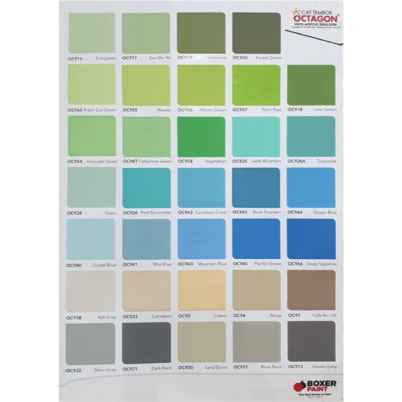 Boxer Paint Cat Tembok Octagon Gold Exterior 3