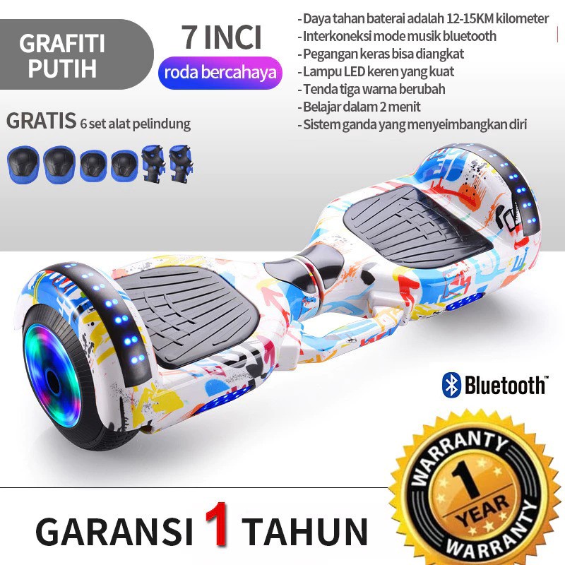 Heartbeat Smart Hoverboard Anak 7 inch