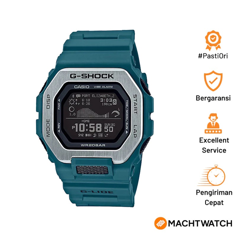 CASIO G-SHOCK G-Lide Men Black Digital Dial Tosca Resin Band 4