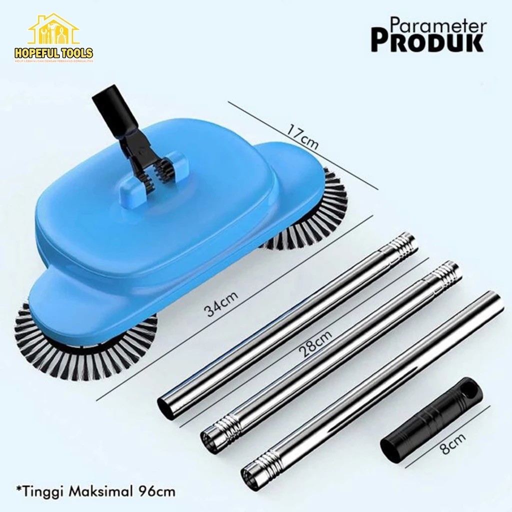  Hopefultools Sapu Lantai Otomatis  TB-3F
