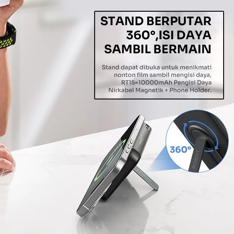 Robot ROBOT Powerbank Magsafe Wireless 10.000 mAh