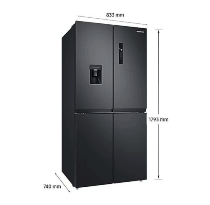 511L Refrigerator FDR Water Dispenser Gentle Black Matt 2