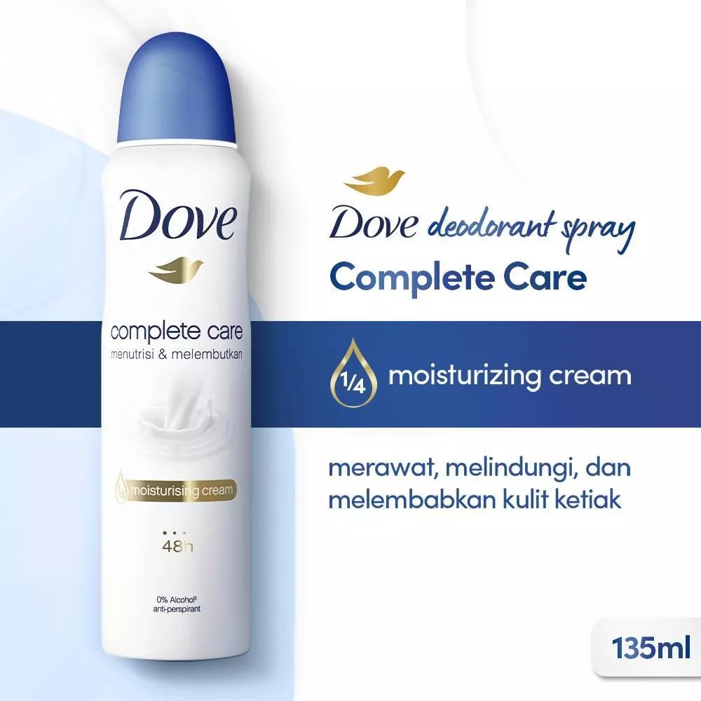 Unilever Indonesia Dove Complete Care Anti Perspirant Deodorant Aerosol Spray