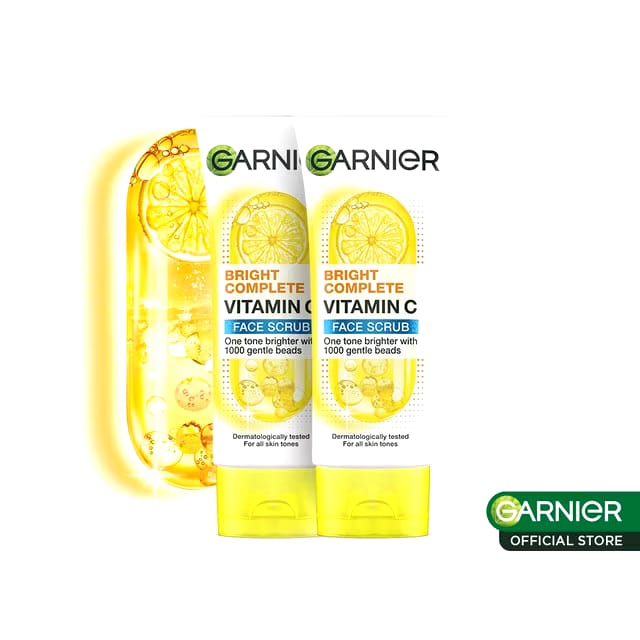 Loreal Indonesia Garnier Bright Complete Vitamin C Face Scrub