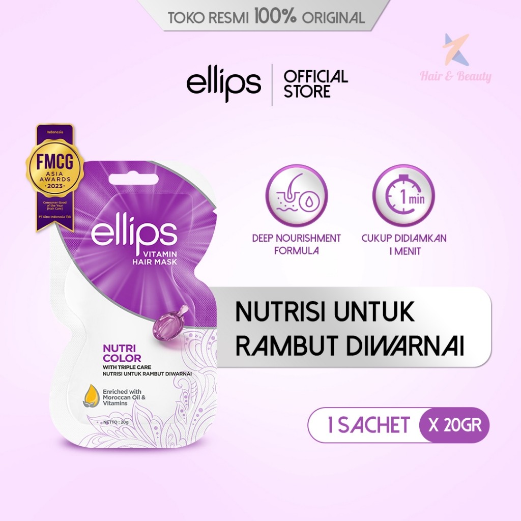 Kino Indonesia Ellips Vitamin Hair Mask Nutricolor