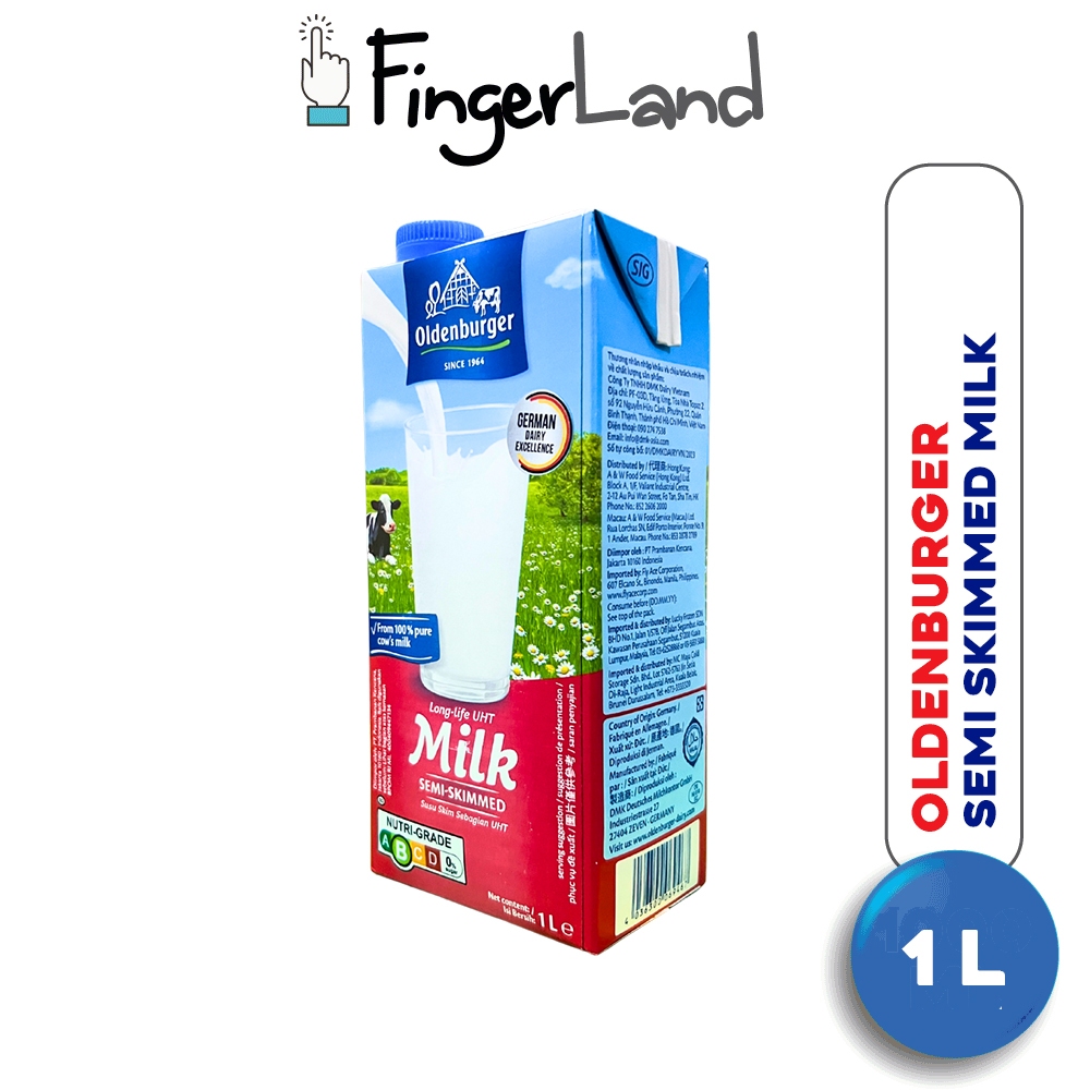 DMK Deutsches Milchkontor Oldenburger Semi-Skimmed Milk 1.5% Fat 1 L