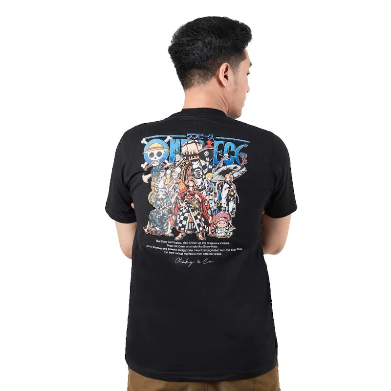 Otsky Kaos Pria Anime One Piece Mugiwara Straw Hat X P1009A