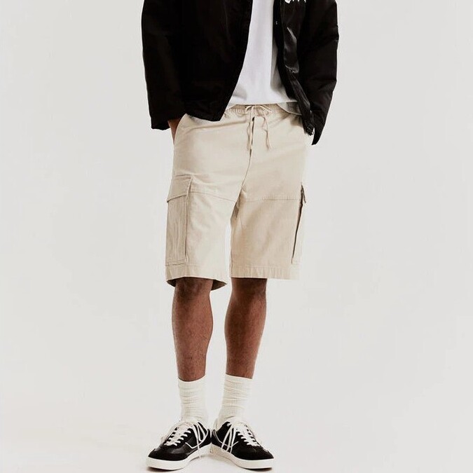H&M Hennes and Mauritz AB H&M Regular Fit Cotton Cargo Shorts