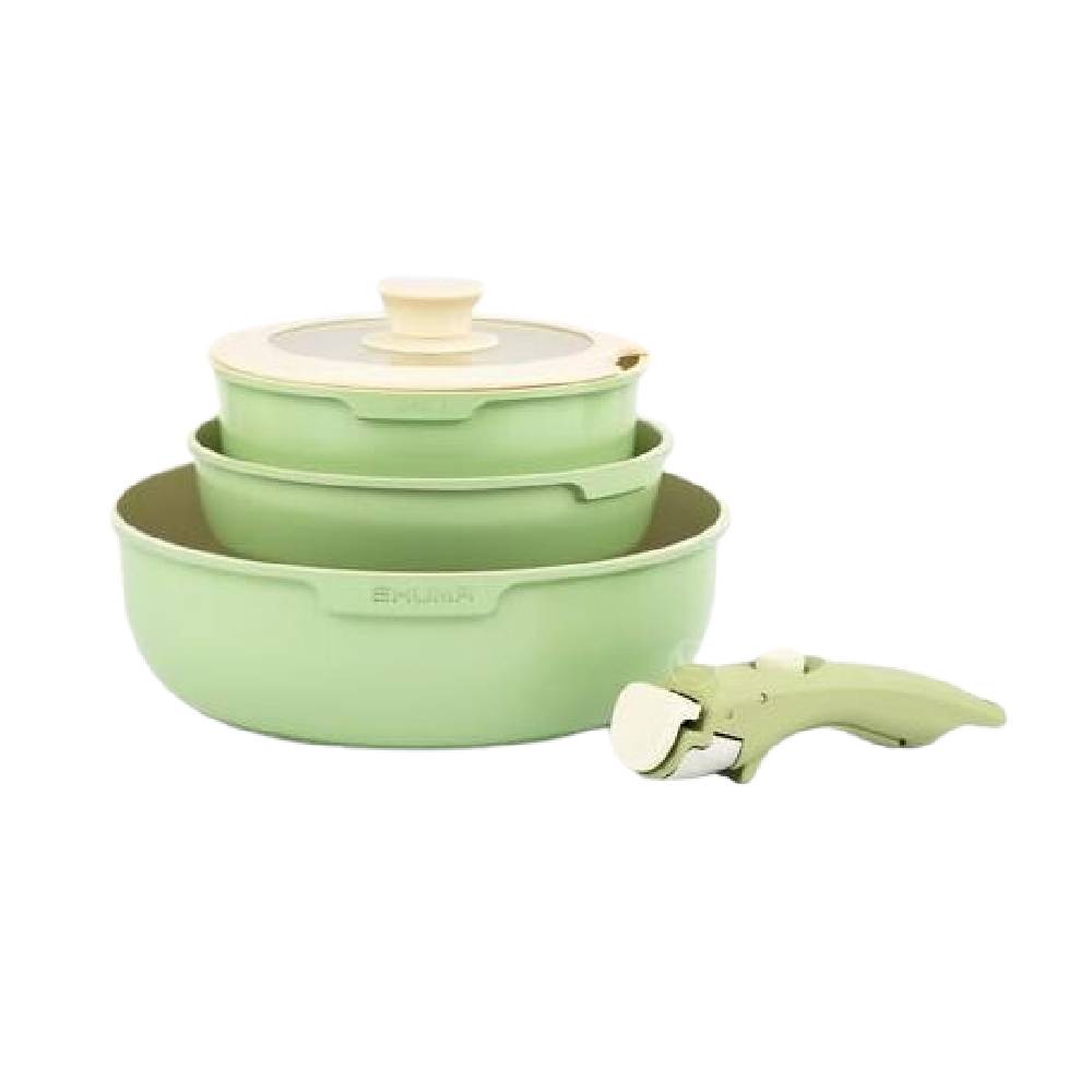 Shuma® Eco-Safe Signature Ceramic Nonstick Stack 5 Cookware Set