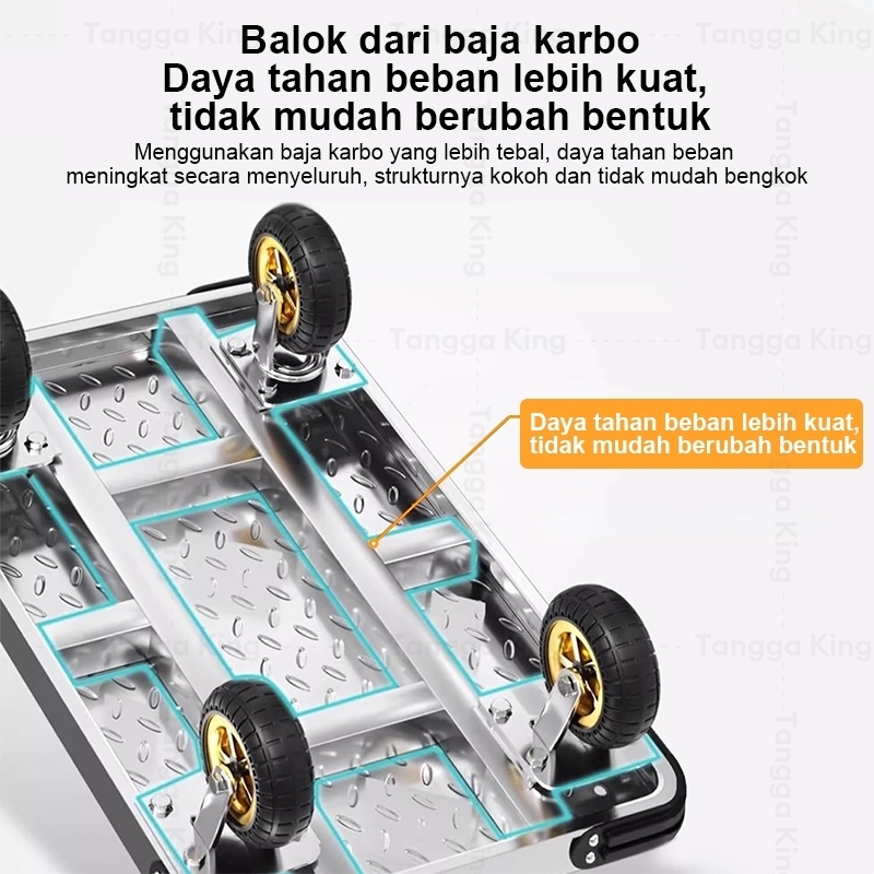 Tonivaso Troli Pelat Baja Lipat Flatbed