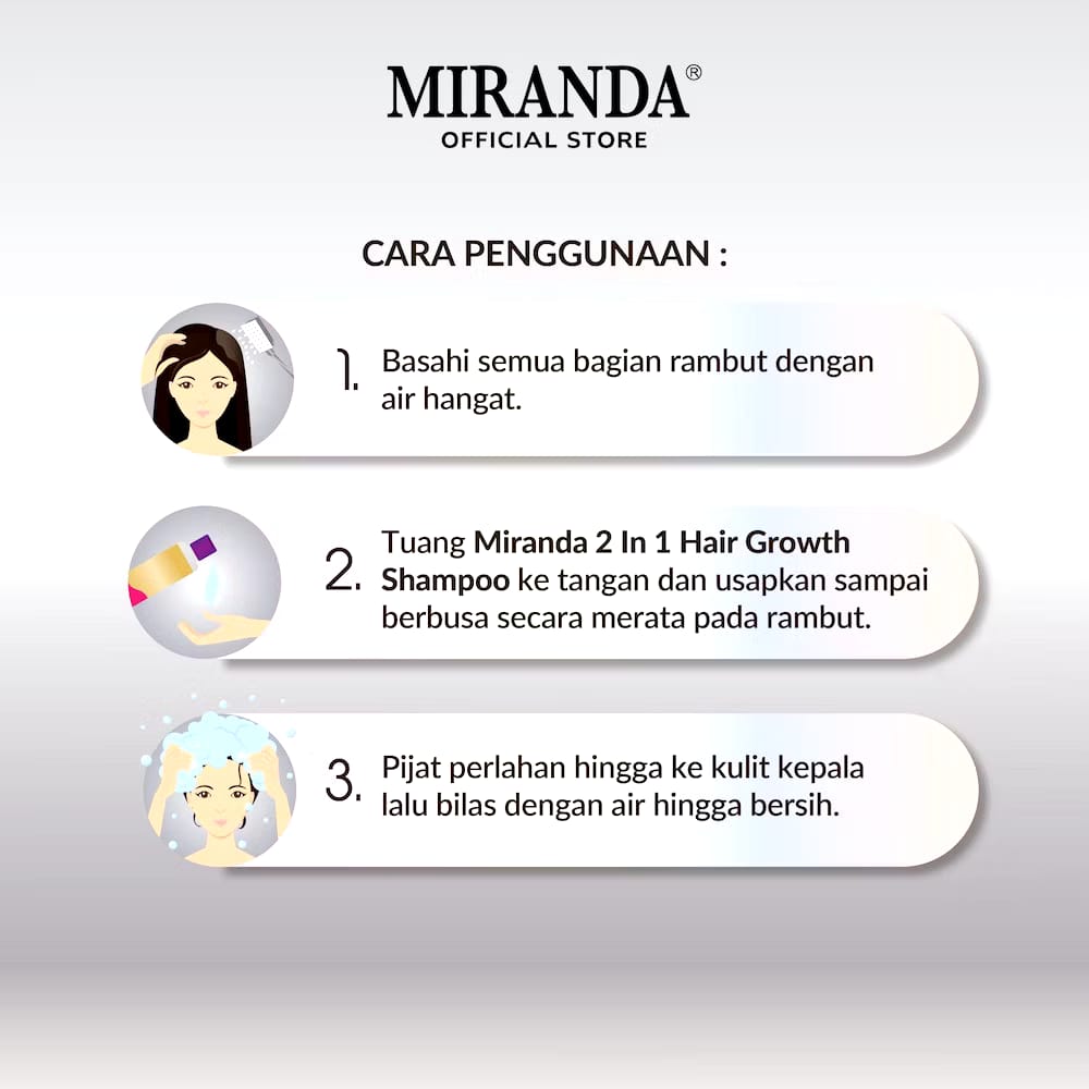 Victoria Care Indonesia Miranda Hair Growth Biotin Shampoo 2in1 with Conditioner