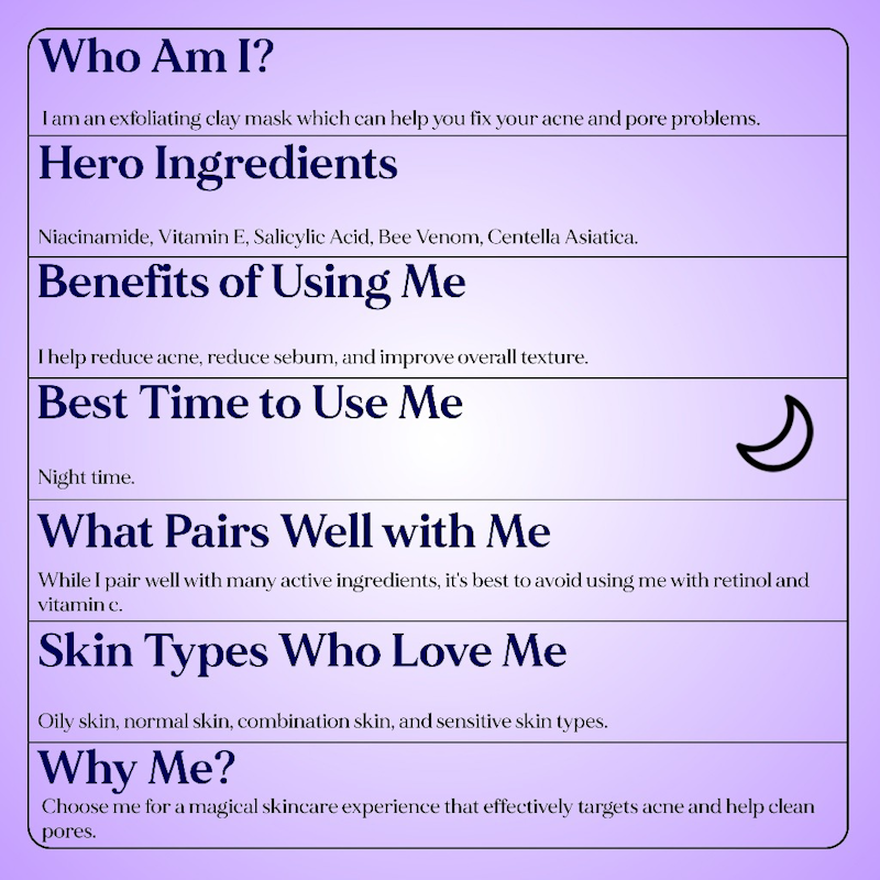 Ourdaylee The Mighty Lilac Magic Potion Clay Mask 5