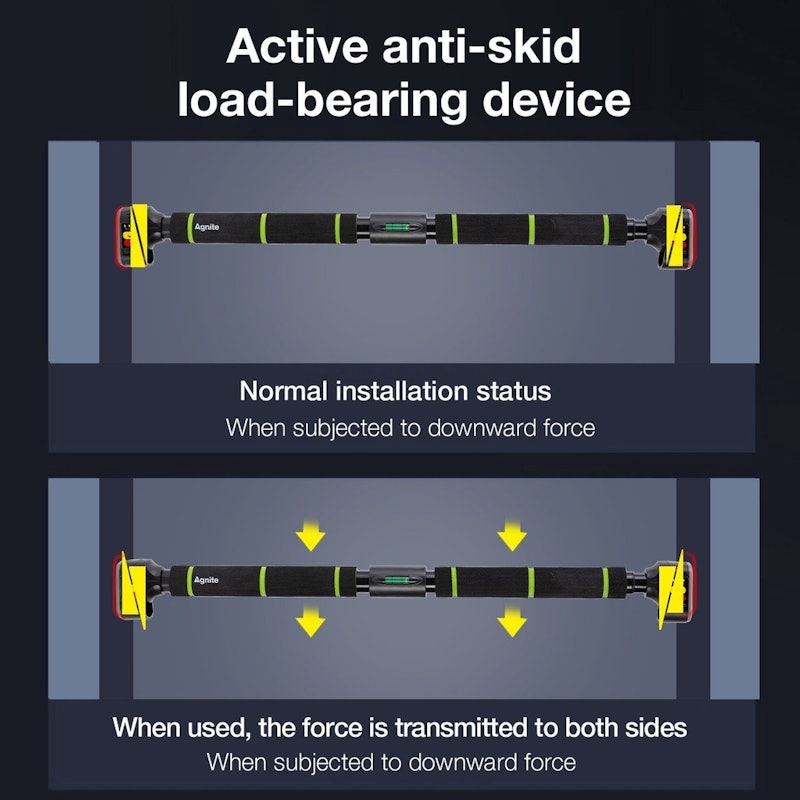 Agnite Adjustable Pull Up Bar 90-140cm