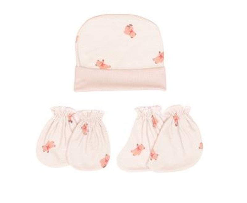 AARDE Series Topi Sarung Tangan Kaki Anak Bayi Newborn 4